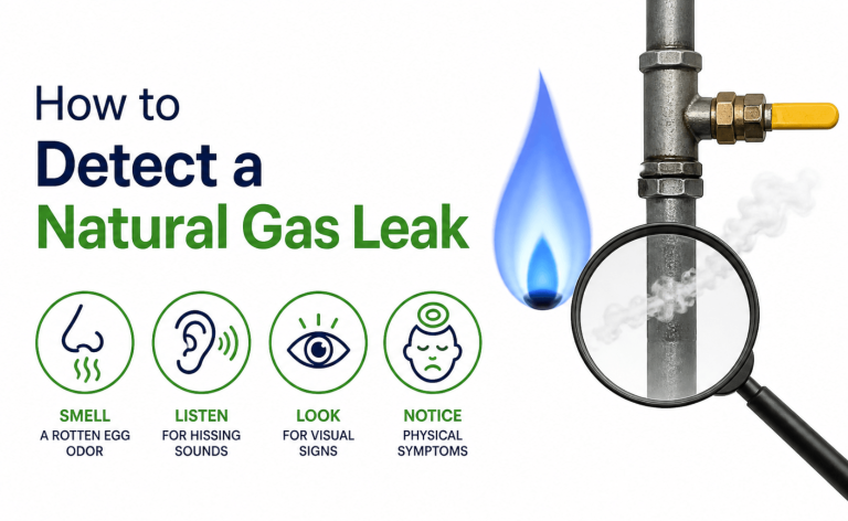 how to detect a natural gas leak