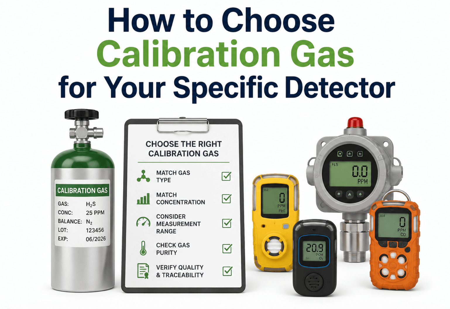 How to Choose Calibration Gas for Your Specific Detector in 6 Steps