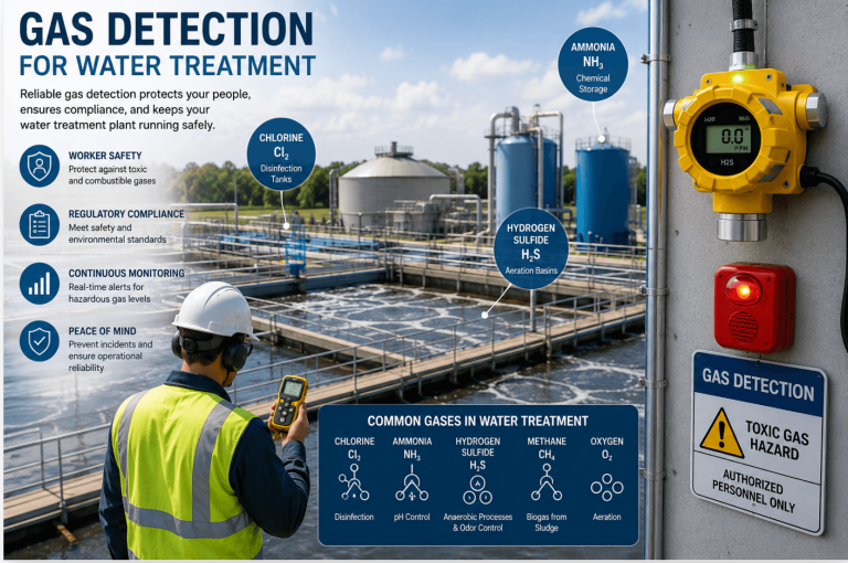 Gas Detection for Water Treatment: The Complete Safety Guide